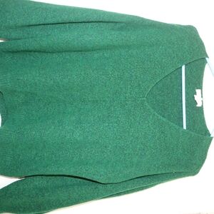 Green V-Neck Sweater